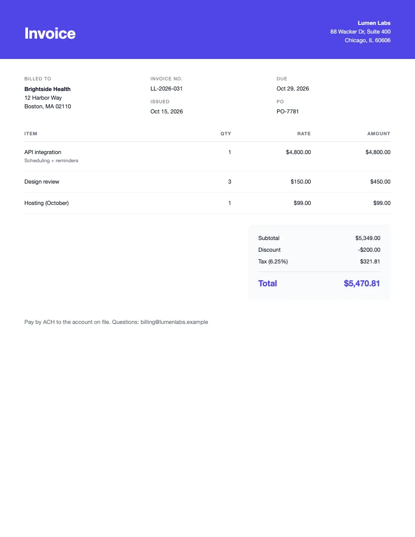 Rendered invoice.pdf